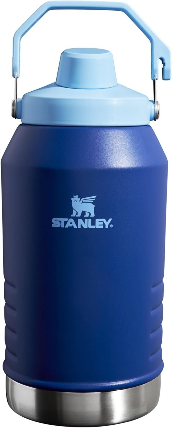 image:imageStanley IceFlow Fast Flow Jug with Handle 96 oz Twist On Angled Spout Lid Leakproof for Travel and Sports Insulated Stainless Steel BPAFree Rose QuartzLapis