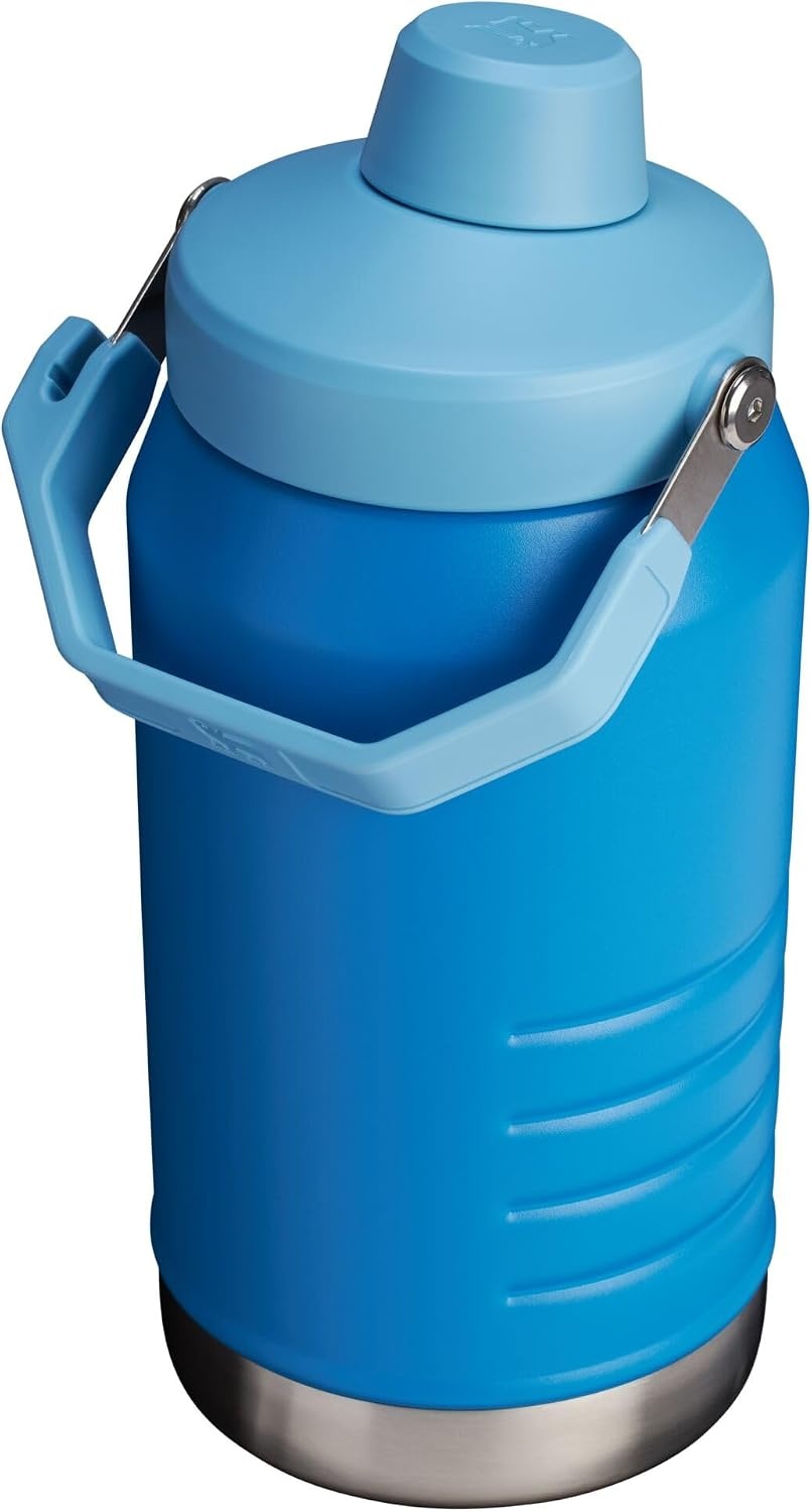 image:imageStanley IceFlow Fast Flow Jug with Handle 96 oz Twist On Angled Spout Lid Leakproof for Travel and Sports Insulated Stainless Steel BPAFree Rose QuartzAzure