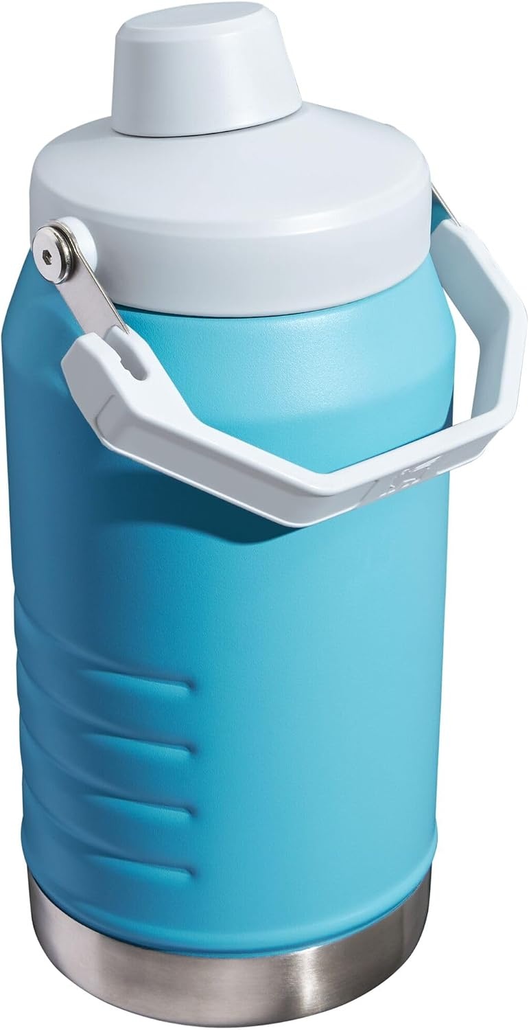image:imageStanley IceFlow Fast Flow Jug with Handle 96 oz Twist On Angled Spout Lid Leakproof for Travel and Sports Insulated Stainless Steel BPAFree Rose QuartzPool
