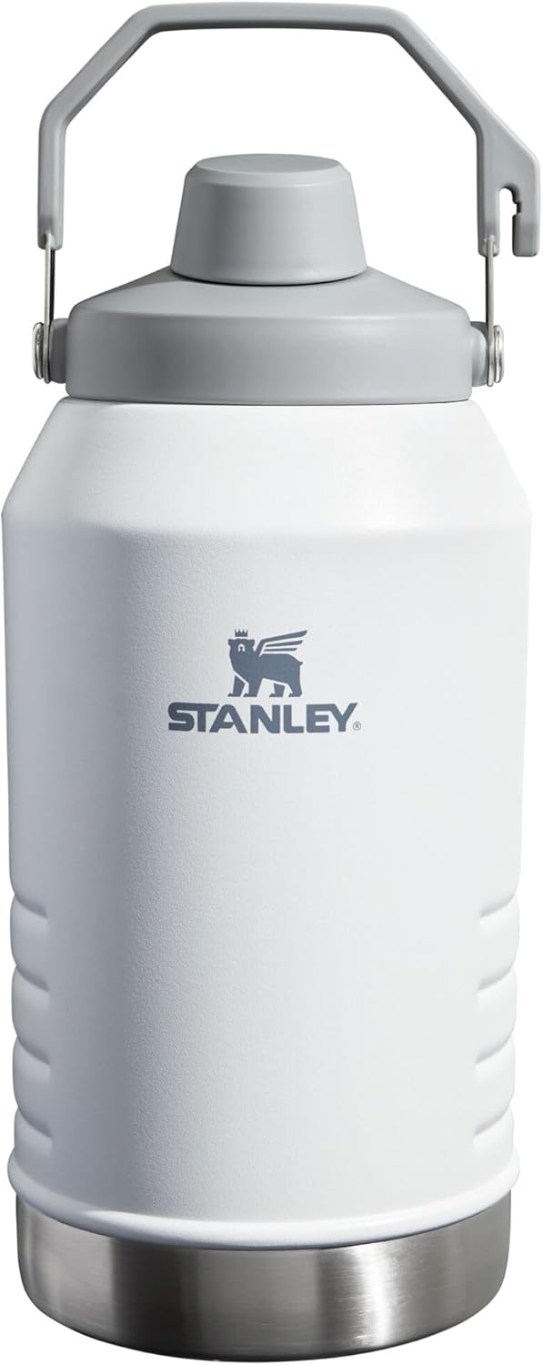 image:imageStanley IceFlow Fast Flow Jug with Handle 96 oz Twist On Angled Spout Lid Leakproof for Travel and Sports Insulated Stainless Steel BPAFree Rose QuartzPolar