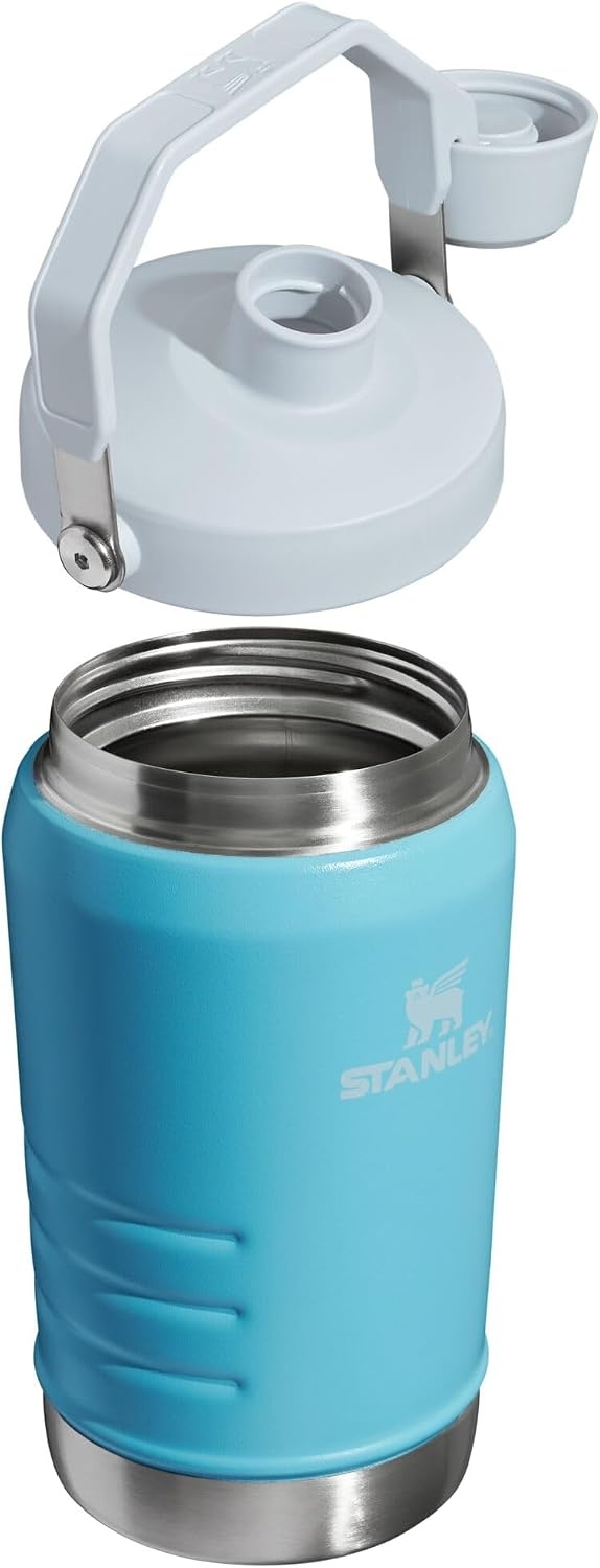 image:imageStanley IceFlow Fast Flow Jug with Handle 96 oz Twist On Angled Spout Lid Leakproof for Travel and Sports Insulated Stainless Steel BPAFree Rose QuartzPool