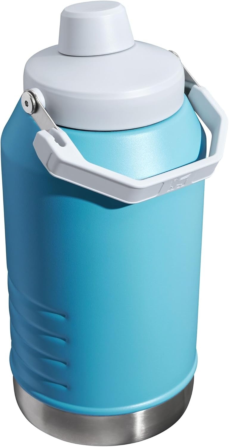 image:imageStanley IceFlow Fast Flow Jug with Handle 96 oz Twist On Angled Spout Lid Leakproof for Travel and Sports Insulated Stainless Steel BPAFree Rose QuartzPool