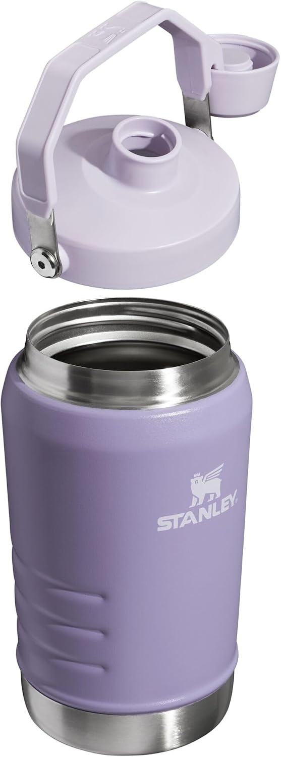 image:imageStanley IceFlow Fast Flow Jug with Handle 96 oz Twist On Angled Spout Lid Leakproof for Travel and Sports Insulated Stainless Steel BPAFree Rose QuartzLavender