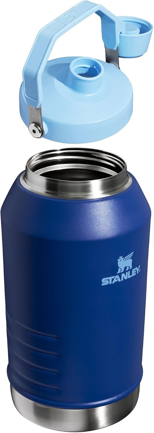 image:imageStanley IceFlow Fast Flow Jug with Handle 96 oz Twist On Angled Spout Lid Leakproof for Travel and Sports Insulated Stainless Steel BPAFree Rose QuartzLapis