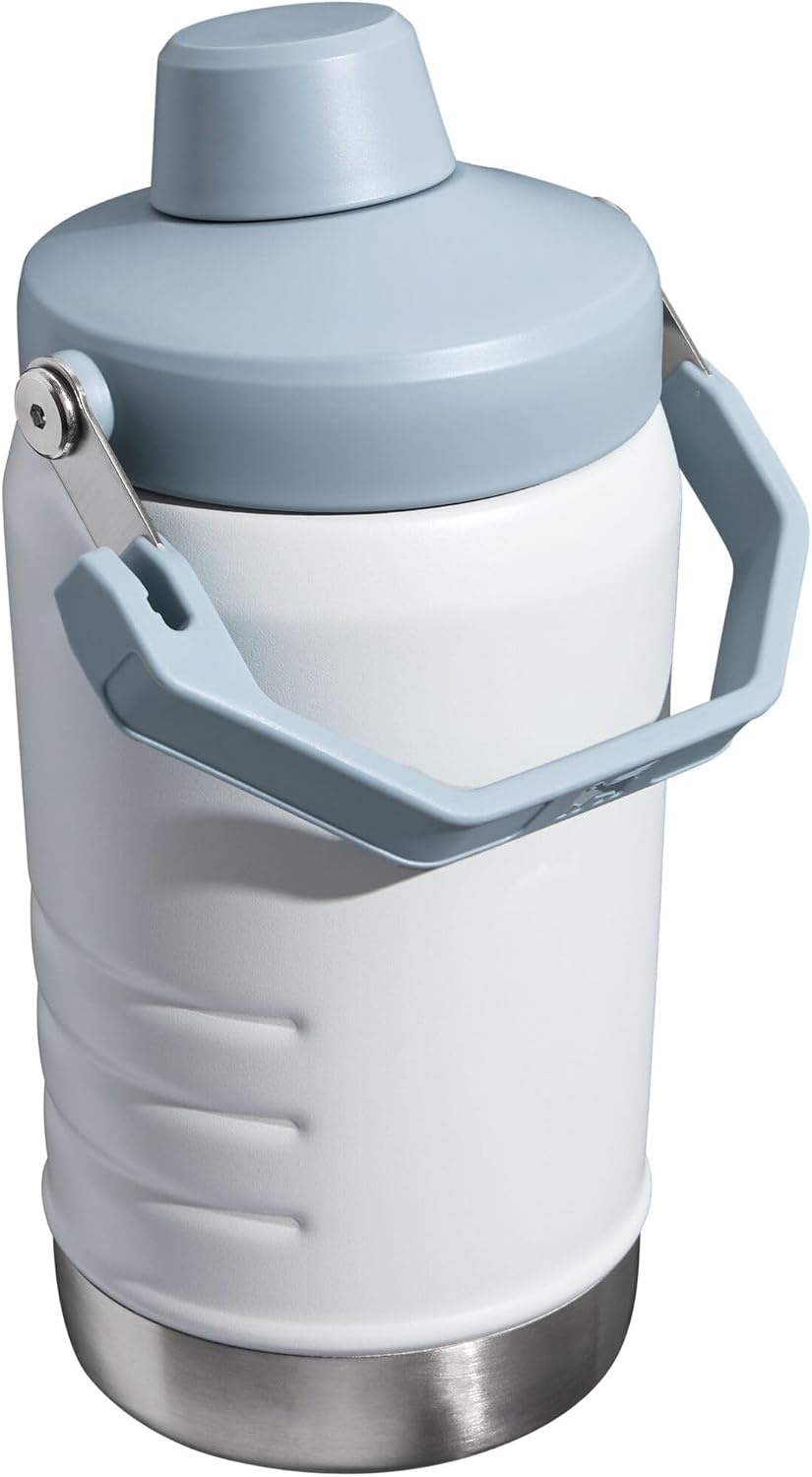 image:imageStanley IceFlow Fast Flow Jug with Handle 96 oz Twist On Angled Spout Lid Leakproof for Travel and Sports Insulated Stainless Steel BPAFree Rose QuartzFog
