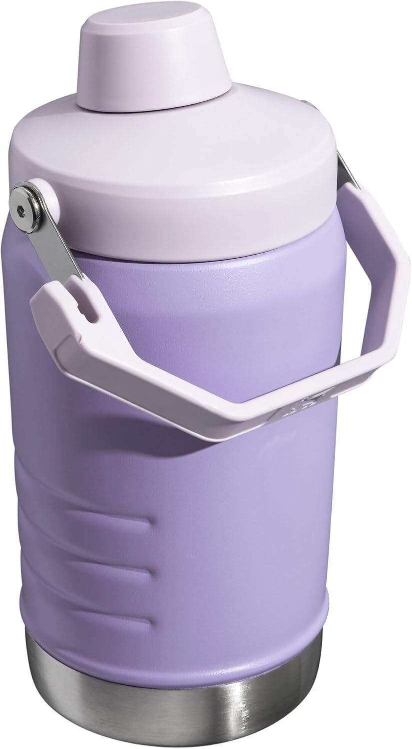image:imageStanley IceFlow Fast Flow Jug with Handle 96 oz Twist On Angled Spout Lid Leakproof for Travel and Sports Insulated Stainless Steel BPAFree Rose QuartzLavender