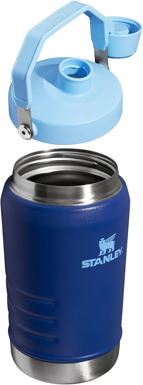 image:imageStanley IceFlow Fast Flow Jug with Handle 96 oz Twist On Angled Spout Lid Leakproof for Travel and Sports Insulated Stainless Steel BPAFree Rose QuartzLapis