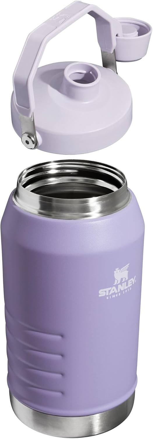 image:imageStanley IceFlow Fast Flow Jug with Handle 96 oz Twist On Angled Spout Lid Leakproof for Travel and Sports Insulated Stainless Steel BPAFree Rose QuartzLavender