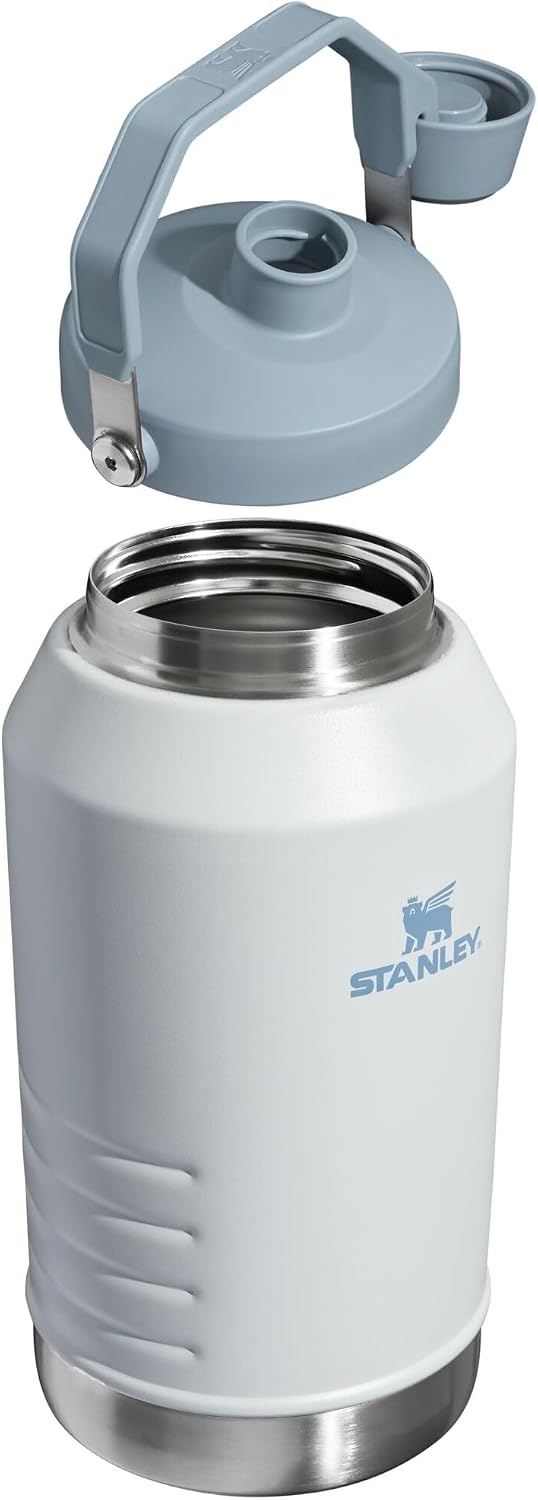 image:imageStanley IceFlow Fast Flow Jug with Handle 96 oz Twist On Angled Spout Lid Leakproof for Travel and Sports Insulated Stainless Steel BPAFree Rose QuartzFog