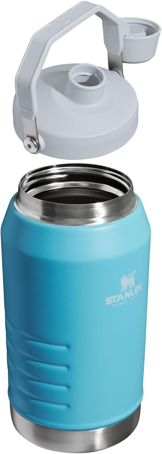 image:imageStanley IceFlow Fast Flow Jug with Handle 96 oz Twist On Angled Spout Lid Leakproof for Travel and Sports Insulated Stainless Steel BPAFree Rose QuartzPool