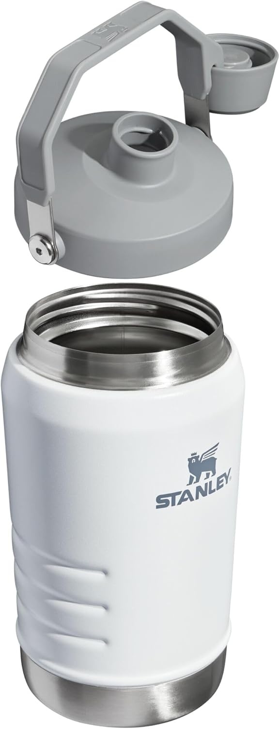 image:imageStanley IceFlow Fast Flow Jug with Handle 96 oz Twist On Angled Spout Lid Leakproof for Travel and Sports Insulated Stainless Steel BPAFree Rose QuartzPolar