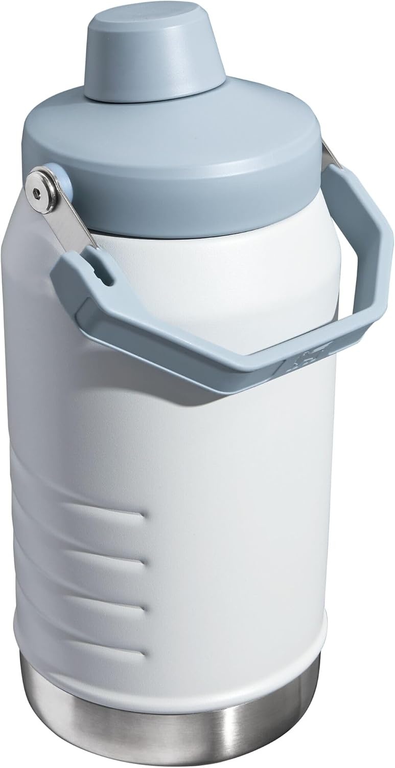 image:imageStanley IceFlow Fast Flow Jug with Handle 96 oz Twist On Angled Spout Lid Leakproof for Travel and Sports Insulated Stainless Steel BPAFree Rose QuartzFog