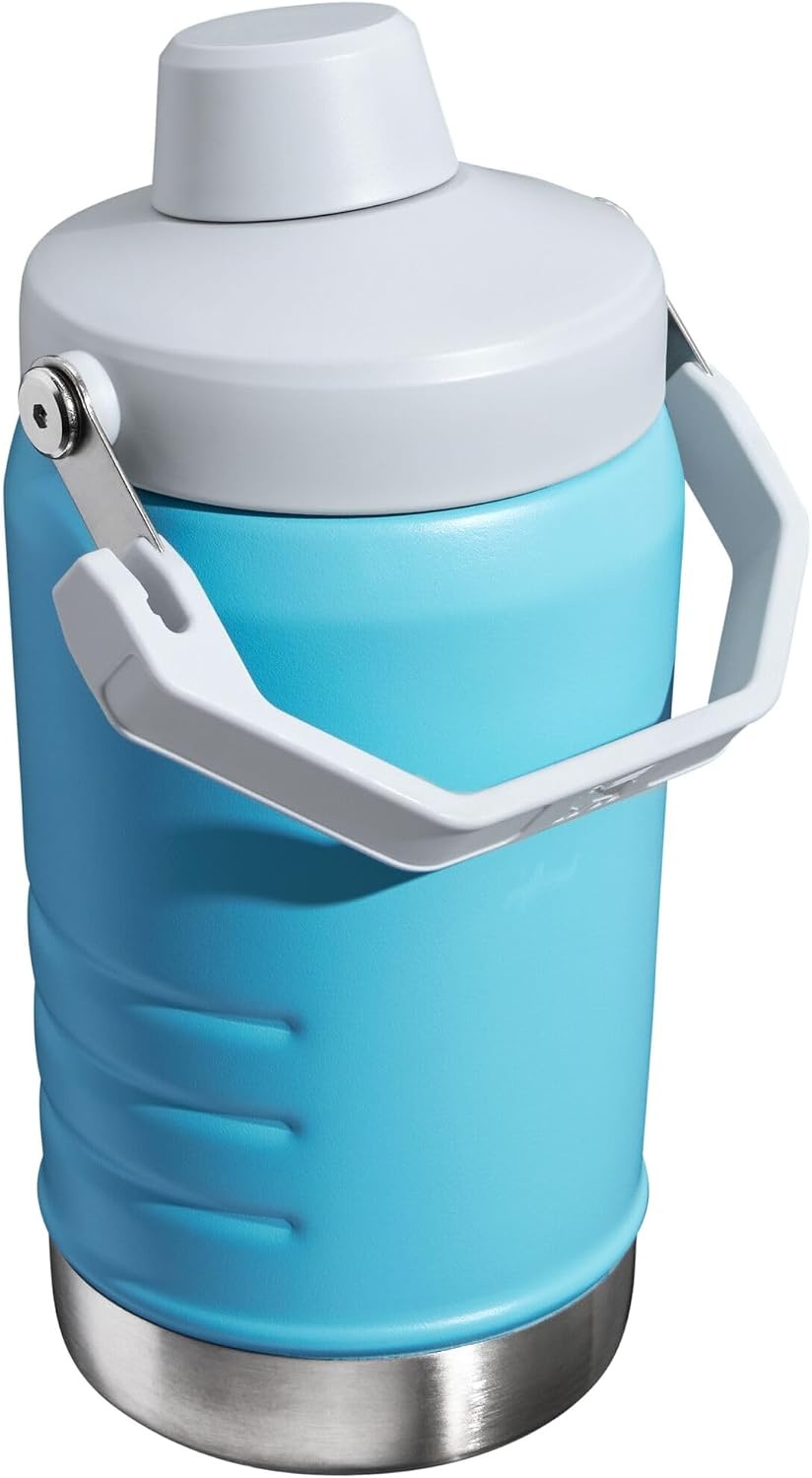 image:imageStanley IceFlow Fast Flow Jug with Handle 96 oz Twist On Angled Spout Lid Leakproof for Travel and Sports Insulated Stainless Steel BPAFree Rose QuartzPool