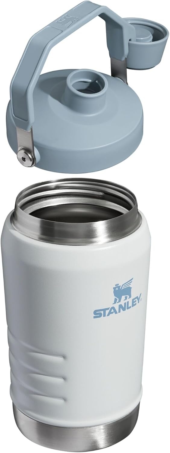 image:imageStanley IceFlow Fast Flow Jug with Handle 96 oz Twist On Angled Spout Lid Leakproof for Travel and Sports Insulated Stainless Steel BPAFree Rose QuartzFog