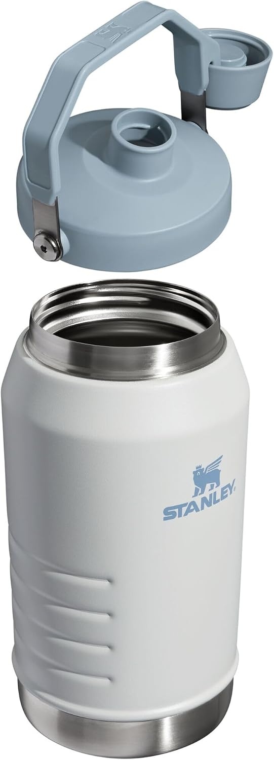 image:imageStanley IceFlow Fast Flow Jug with Handle 96 oz Twist On Angled Spout Lid Leakproof for Travel and Sports Insulated Stainless Steel BPAFree Rose QuartzFog