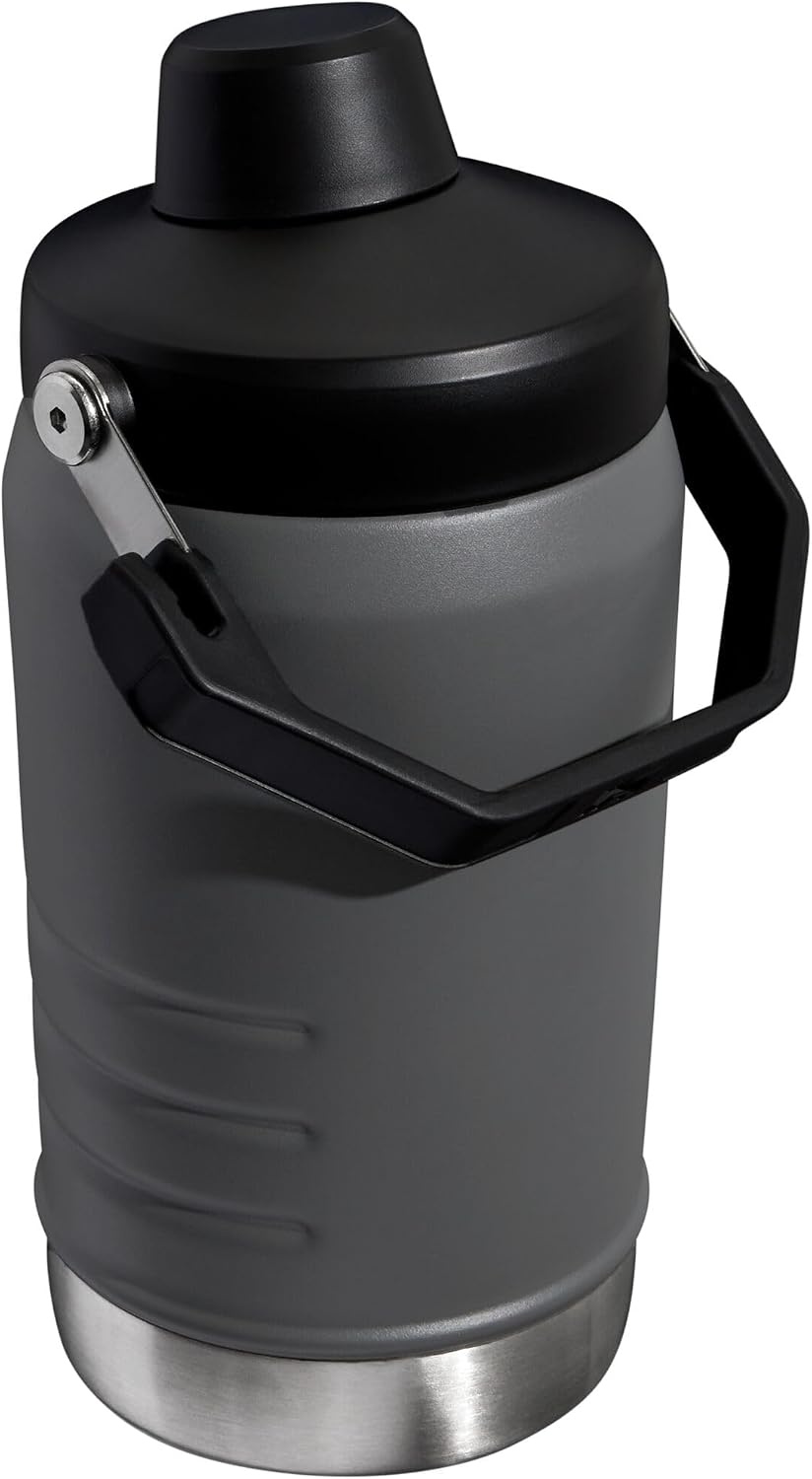 image:imageStanley IceFlow Fast Flow Jug with Handle 96 oz Twist On Angled Spout Lid Leakproof for Travel and Sports Insulated Stainless Steel BPAFree Rose QuartzCharcoal