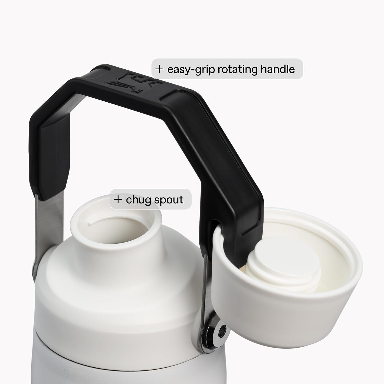 image:imageStanley IceFlow Fast Flow Water Bottle 16 oz Angled Spout Lid Lightweight and Leakproof for Travel and Sports Insulated Stainless Steel BPAFree Ash