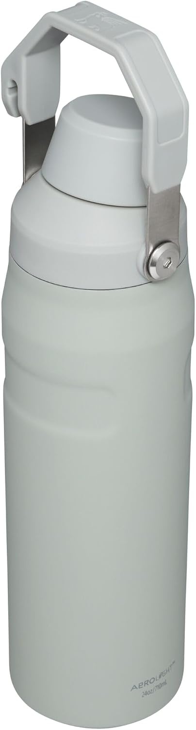 image:imageStanley IceFlow Fast Flow Water Bottle 24 oz Angled Spout Lid Lightweight and Leakproof for Travel and Sports Insulated Stainless Steel BPAFree Fog Glimmer