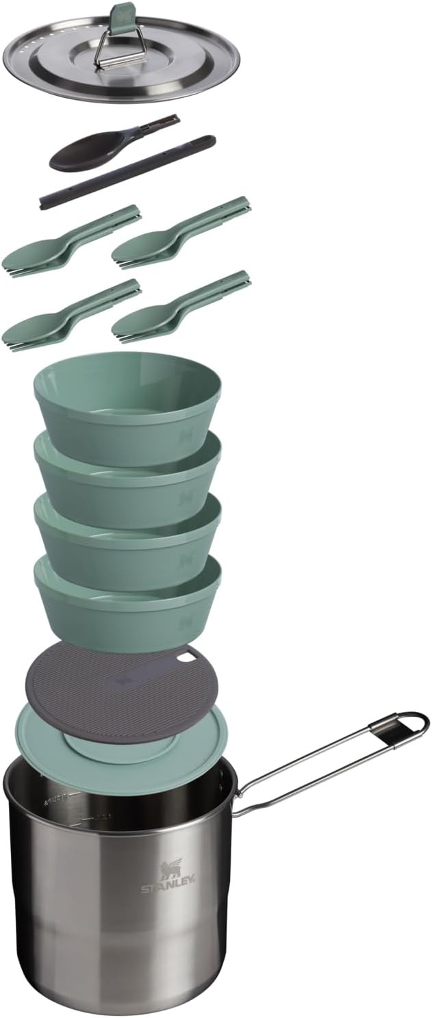 image:imageStanley Wildfare Go Locking Pot 3 QT Stainless Steel Shale