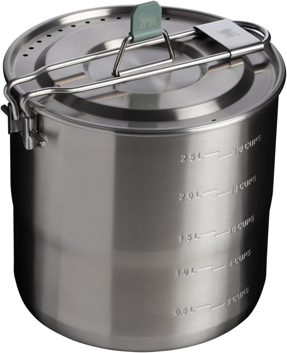 image:imageStanley Wildfare Go Locking Pot 3 QT Stainless Steel Shale