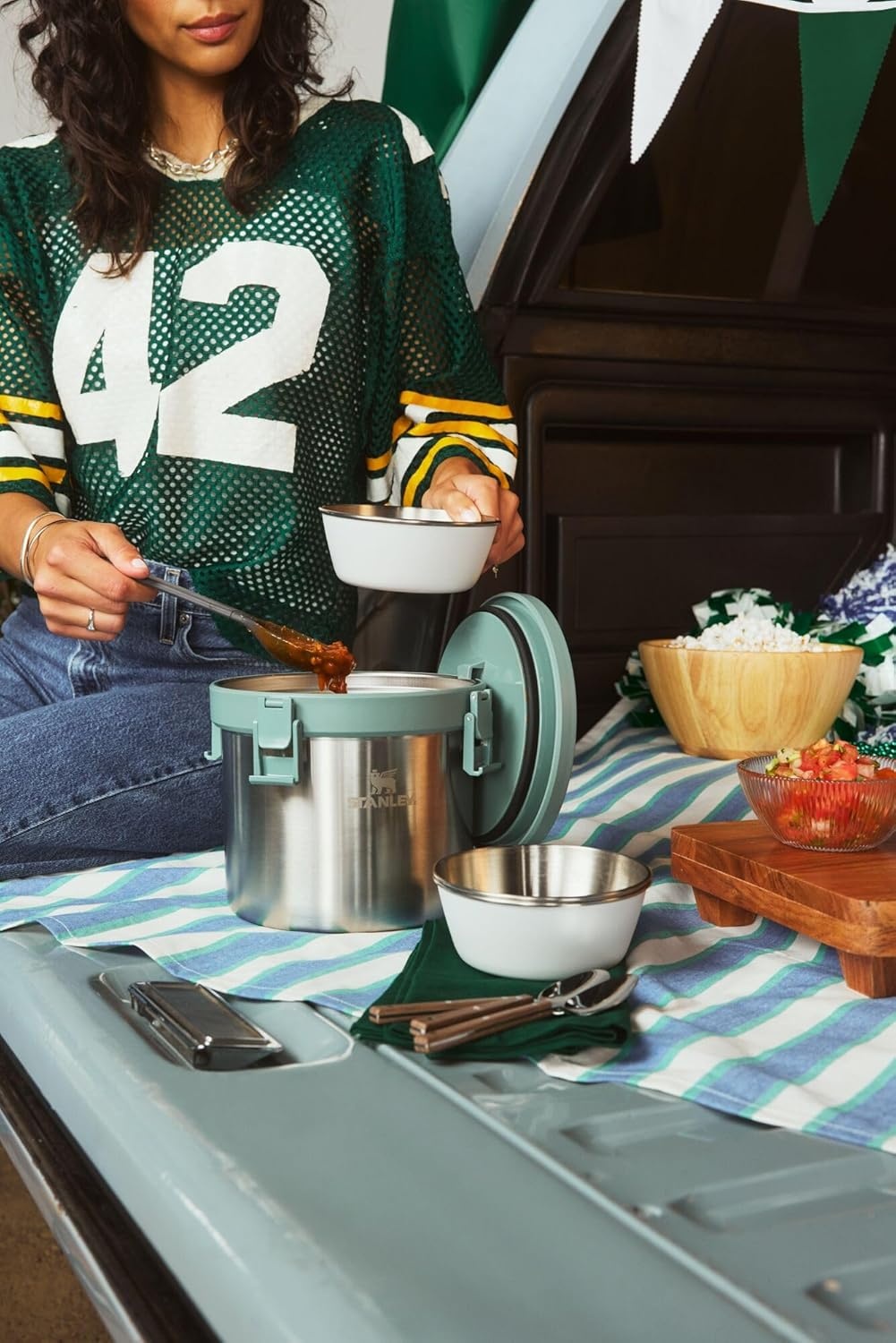 image:imageStanley Wildfare Pro Stainless Steel Bowl 16 oz Stackable Bowl Packable Outdoor Dishware Camping Essentials for Your Camp Kitchen BPAFree Pale Pebble amp Stone