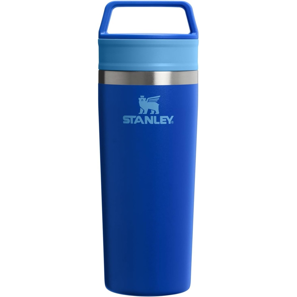image:imageSTANLEY Cafe To Go Travel Mug 16 oz Leakproof TwoPart Drink Through Lid Tumbler Cup for Coffee Tea and Drinks Insulated Stainless Steel Coffee Mug BPAFree Cobalt