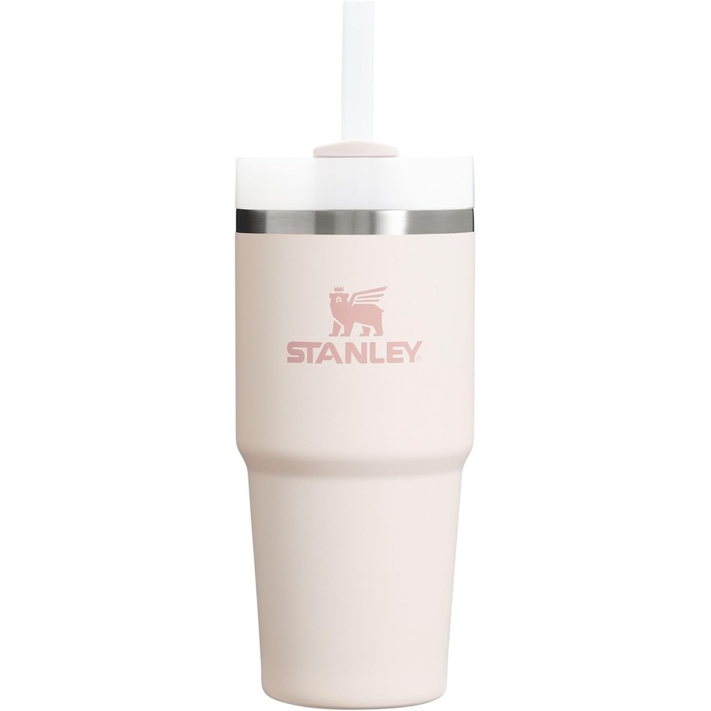 image:imageSTANLEY Quencher H20 Flow State Tumbler 14 oz Rose Quartz 20 Straw and 3Position Lid Cup Holder Compatible for Travel Insulated Stainless Steel Cup BPAFree
