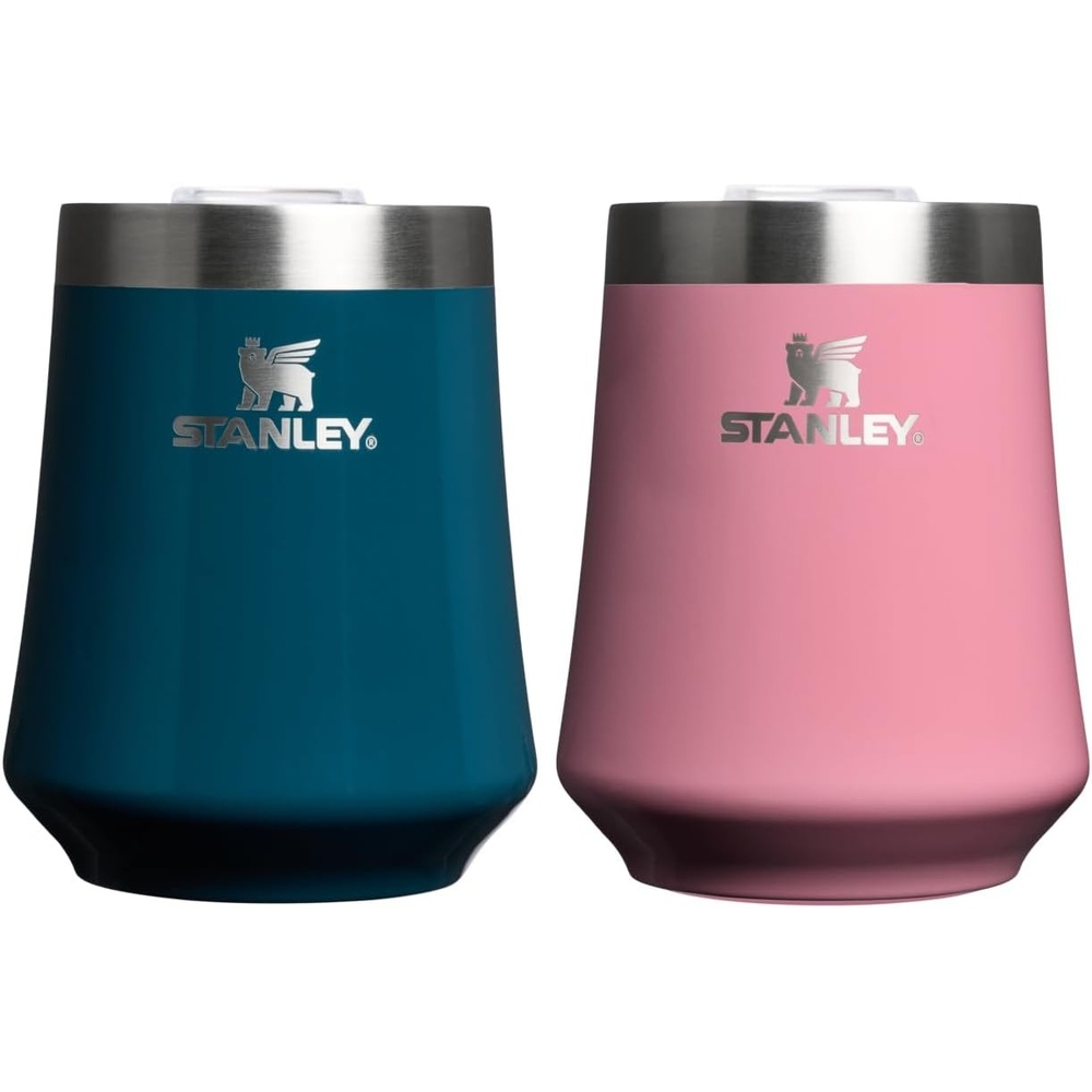 image:imageSTANLEY Reserve Wine Tumbler  11 oz Stainless Steel Travel Mug For Wine Cocktails Soda  Keeps Drinks Cold for Hours  BPAFree  Rose QuartzPonderosa Gloss  Port Shimmer