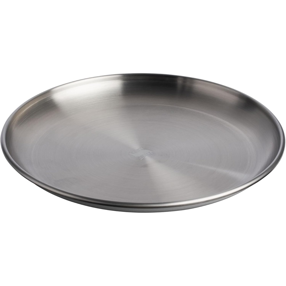 image:imageSTANLEY Wildfare Pro Stainless Steel Plate 8 in Stackable Plate Packable Outdoor Dishware Camping Essentials for Your Camp Kitchen BPAFree Pale Pebble amp Stone8 Inch
