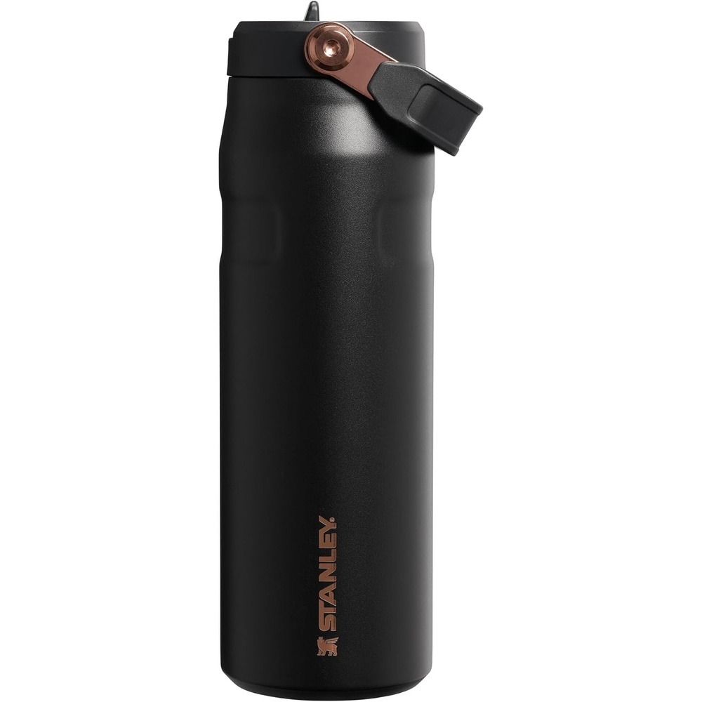 image:imageSTANLEY x Messi IceFlow Flip Straw 20 Water Bottle 24 oz BuiltIn Straw with Larger Opening Lightweight and Leak Resistant Insulated Stainless Steel BPAFree Messi Goat Black