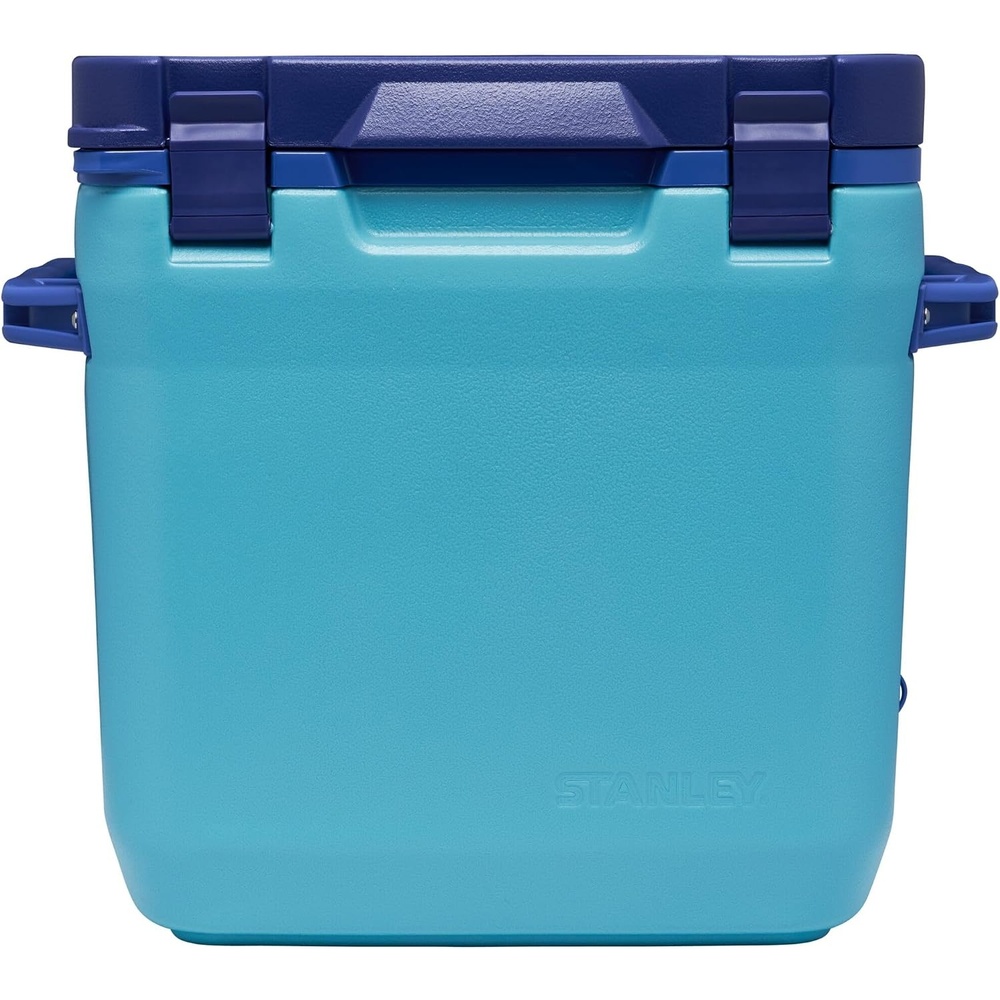image:imageStanley Adventure Outdoor Cooler 30 qt Heavy Duty Outdoor Camping Cooler with Easy Carry Side Handles 4 Days Cooling Ice Chest for 40 Cans Flat Top Doubles as Seat BPAFree AzurePool