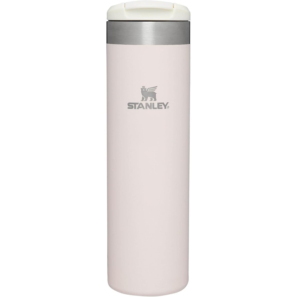 image:imageStanley AeroLight Transit Bottle 20 oz Locking Drink Through Lid Leak Resistant Water Bottle or Coffee Travel Mug Lightweight Insulated Stainless Steel BPAFree Rose QuartzRose Quartz Glimmer