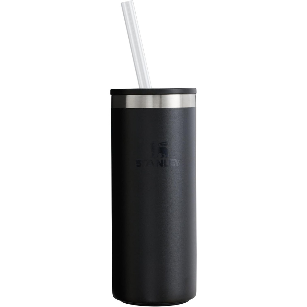 image:imageStanley Everyday Can Cooler Cup 10 oz Slim Beer Seltzers Soda and Energy Drinks Doubles as Tumbler Insulated Stainless Steel Drink Holder BPAFree Matte Black