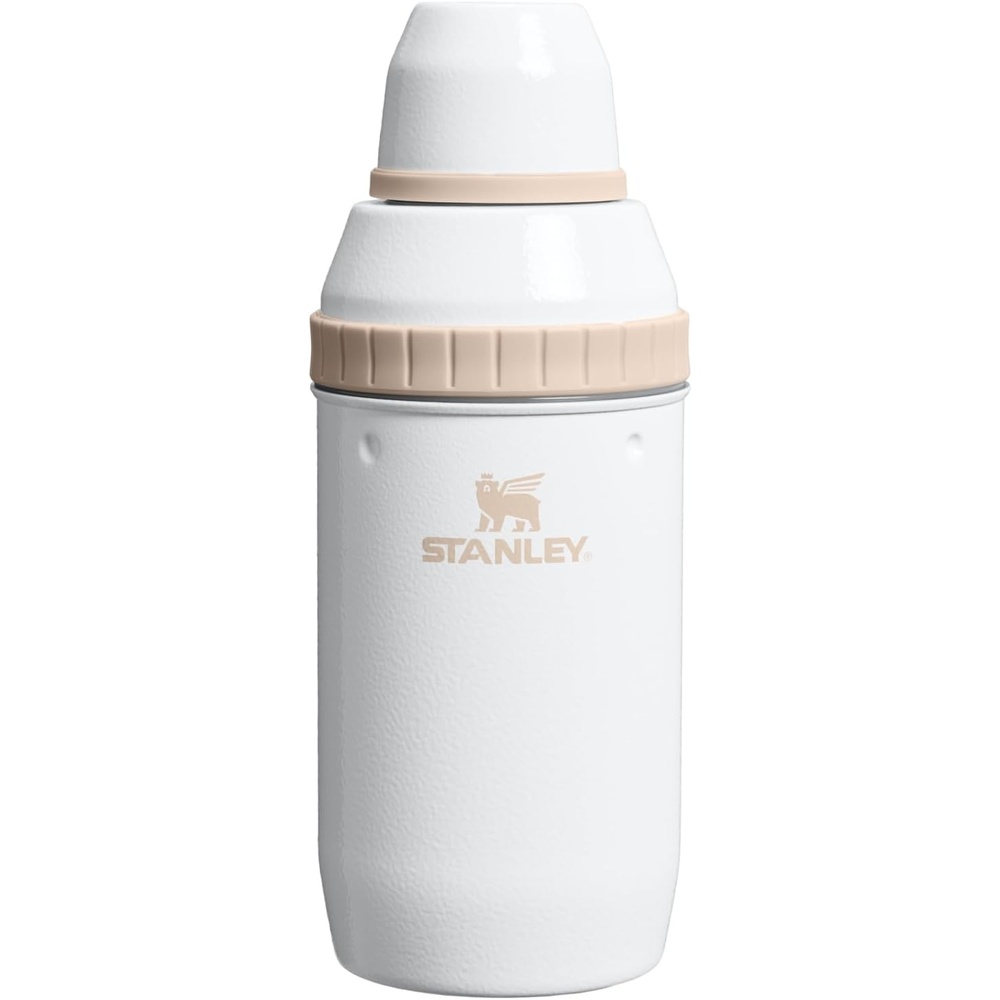image:imageStanley Happy Hour Cocktail Shaker Set 20 oz Bartender Kit for Camping and Travel Cocktail Drink Mixing Set with 2 Cups Insulated Stainless Steel BPAFree Hammertone FrostHammertone Frost