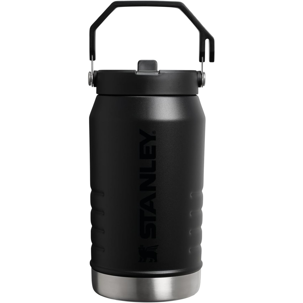 image:imageStanley IceFlow 20 Flip Straw Jug with Handle 64 oz Twist On Lid and Flip Up Straw Leakproof for Travel and Sports Insulated Stainless Steel BPAFree Black 20