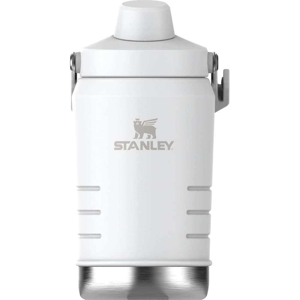 image:imageStanley IceFlow Fast Flow Jug with Handle 96 oz Twist On Angled Spout Lid Leakproof for Travel and Sports Insulated Stainless Steel BPAFree Rose QuartzFrost 20