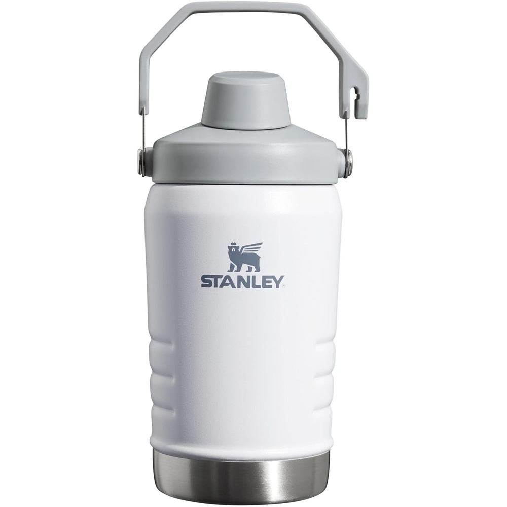 image:imageStanley IceFlow Fast Flow Jug with Handle 96 oz Twist On Angled Spout Lid Leakproof for Travel and Sports Insulated Stainless Steel BPAFree Rose QuartzPolar