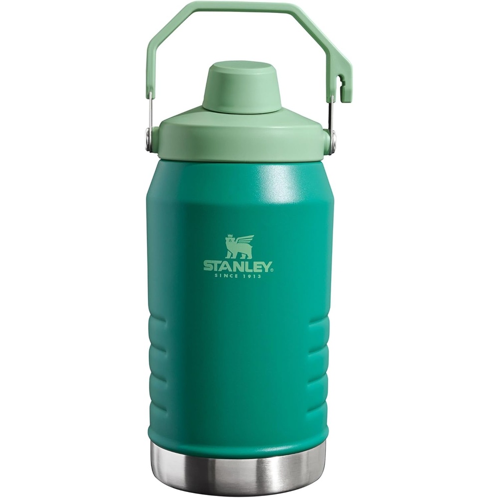 image:imageStanley IceFlow Fast Flow Jug with Handle 96 oz Twist On Angled Spout Lid Leakproof for Travel and Sports Insulated Stainless Steel BPAFree Rose QuartzAlpine