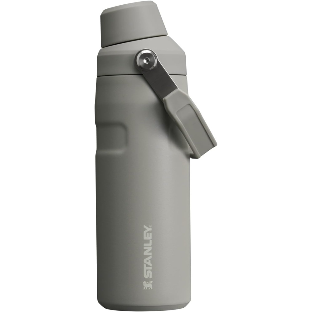 image:imageStanley IceFlow Fast Flow Water Bottle 16 oz Angled Spout Lid Lightweight and Leakproof for Travel and Sports Insulated Stainless Steel BPAFree Ash