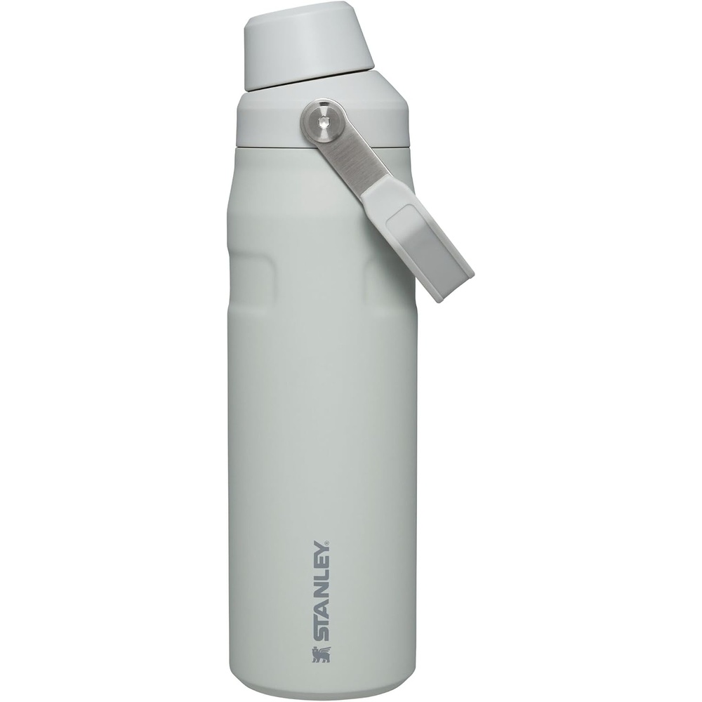 image:imageStanley IceFlow Fast Flow Water Bottle 24 oz Angled Spout Lid Lightweight and Leakproof for Travel and Sports Insulated Stainless Steel BPAFree Fog Glimmer