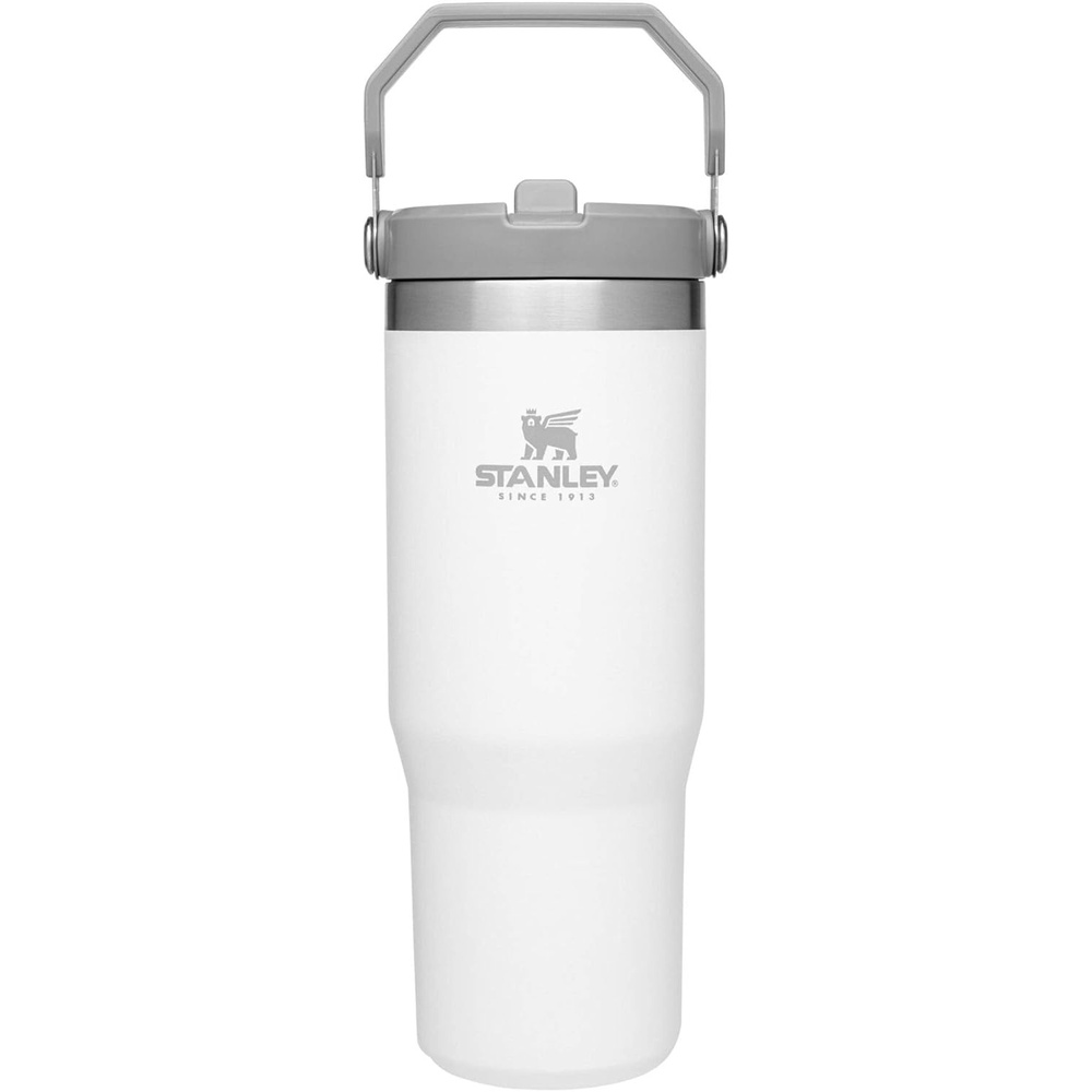image:imageStanley IceFlow Flip Straw Tumbler with Handle 30 oz Twist On Lid and Flip Up Straw Leak Resistant Water Bottle Insulated Stainless Steel BPAFree Polar30 Ounces