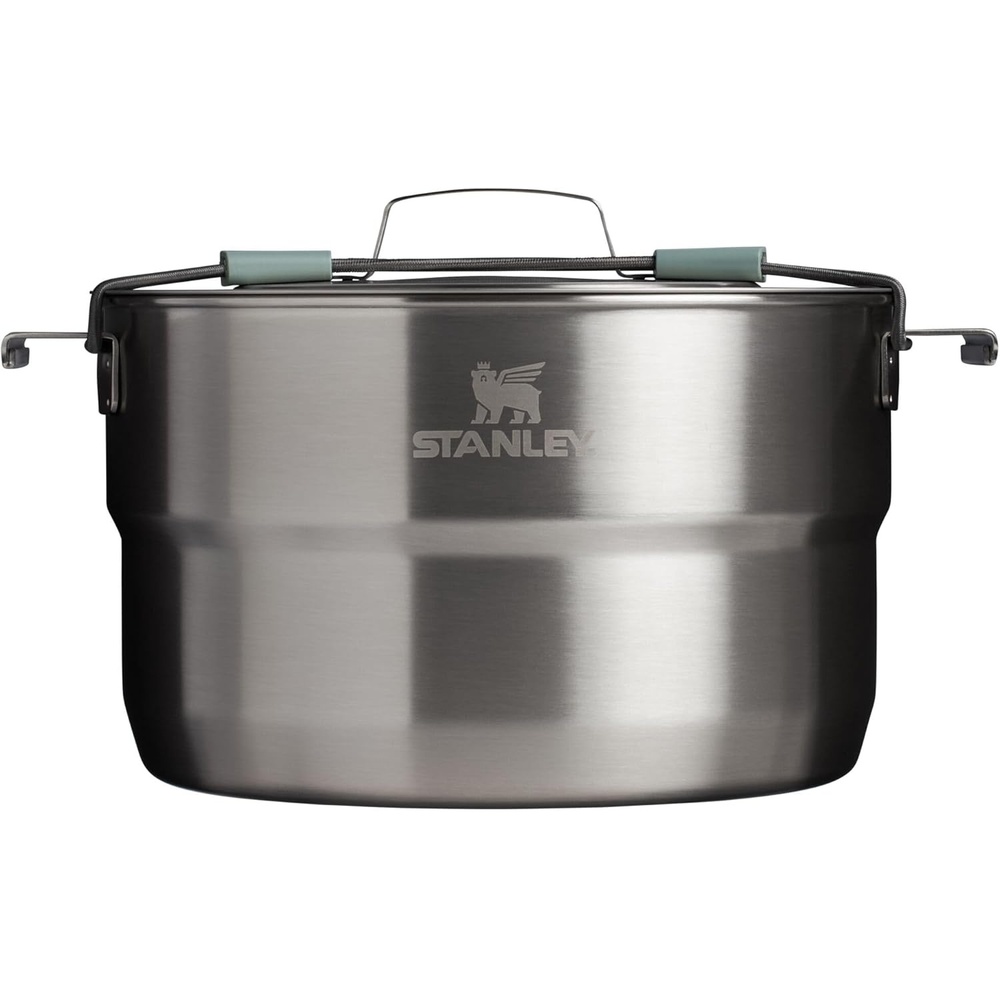 image:imageStanley Wildfare Core 26Piece Complete Camp Kitchen Cook Set 4 qt Pot with Lid 8in Fry Pan 4 Table Settings Plates Bowls Utensils Camping Essentials for Your Camp Kitchen BPAFree4 QT