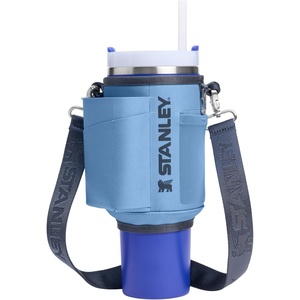 STANLEY All Day Quencher Carry All for 40 oz Tumbler with Handle | Crossbody Bag with Phone Holder Pocket, Card Sleeve & Detachable Strap | Water Bottle Carrier Bag | BPA-Free | Blue Sky