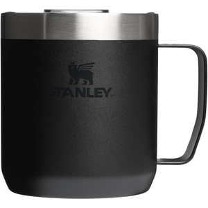 STANLEY Everyday Camp Mug 24oz | Drink Through Lid | Cup for Coffee, Tea and Drinks | Insulated Stainless Steel Coffee Mug | BPA-Free | Gunshine Metal(Black 2.0)