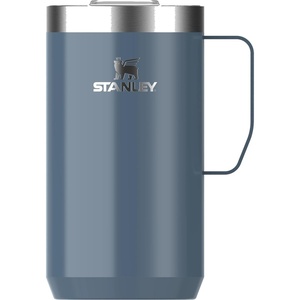 STANLEY Everyday Camp Mug 24oz | Drink Through Lid | Cup for Coffee, Tea and Drinks | Insulated Stainless Steel Coffee Mug | BPA-Free | Gunshine Metal(Tempest Gloss)