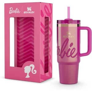 STANLEY Quencher H2.0 Flow State Tumbler, 30 oz, Barbie Icon | Handle and Straw | 3-Position Lid | Cup Holder Compatible for Travel | Insulated Stainless Steel Cup | BPA-Free(Barbie Icon 30 oz)