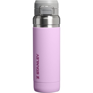 STANLEY Quick Flip GO Water Bottle 36 oz | Push Button Lid | Leakproof and Packable for Travel and Sports | Insulated Stainless Steel | BPA-Free | Soft Orchid