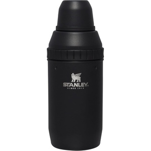Stanley Happy Hour Cocktail Shaker Set 20 oz | Bartender Kit for Camping and Travel | Cocktail Drink Mixing Set with 2 Cups | Insulated Stainless Steel | BPA-Free | Hammertone Frost(Matte Black)