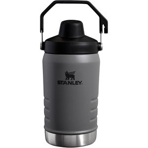 Stanley IceFlow Fast Flow Jug with Handle 96 oz | Twist On Angled Spout Lid | Leakproof for Travel and Sports | Insulated Stainless Steel | BPA-Free | Rose Quartz(Charcoal)