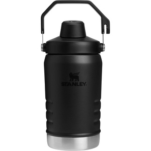 Stanley IceFlow Fast Flow Jug with Handle 96 oz | Twist On Angled Spout Lid | Leakproof for Travel and Sports | Insulated Stainless Steel | BPA-Free | Rose Quartz(Black)